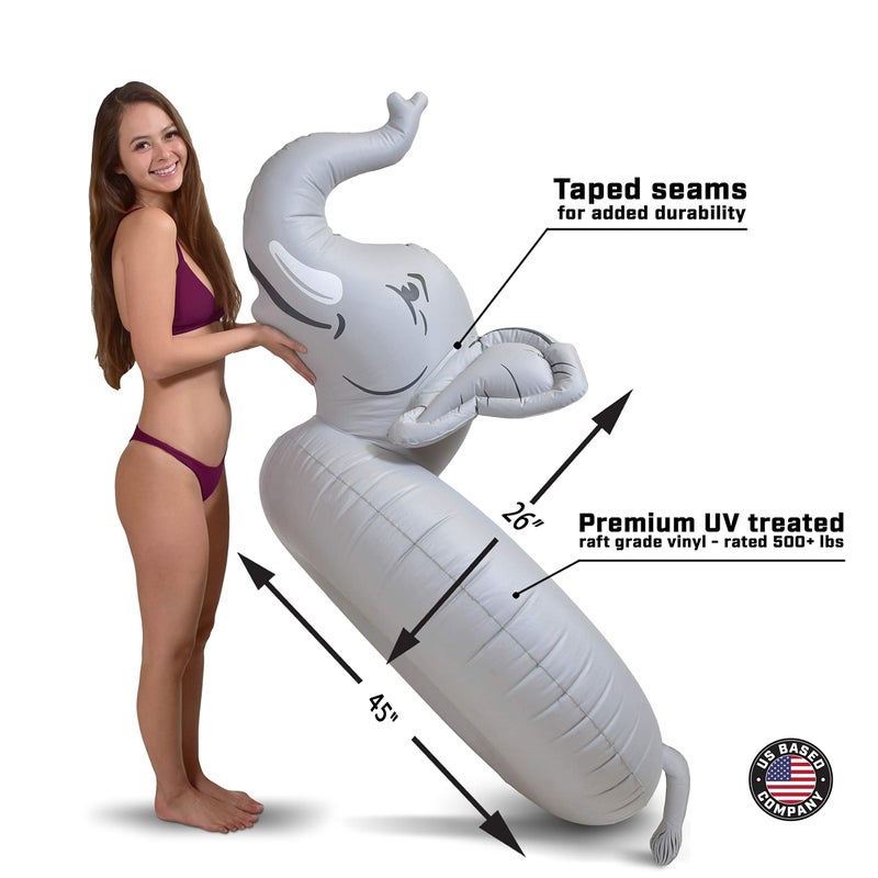 GoFloats Trunks The Elephant Party Tube Inflatable Raft - Fun Pool Float for Adults and Kids - Image 3